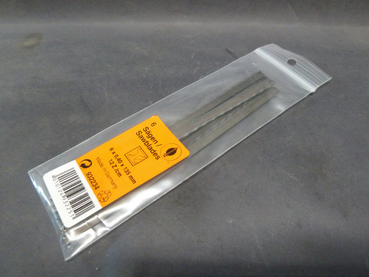 Stiftsägeblätter 6 mm f. Metall zu Dekupiersägen (SS-13/16)