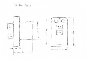Schalter Typ 3 - 230V (u.a. für INTERKRENN Bohrmaschinen TB-13)