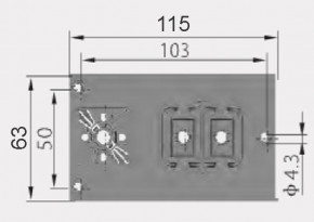 Schaltereinheit (E/A und R/L) KJD-18 m. NOT-Aus - 380V