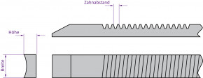 Zahnstange Typ 4 (800/17/9/za6)