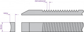 Zahnstange Typ 5 (330/17/9/za6)